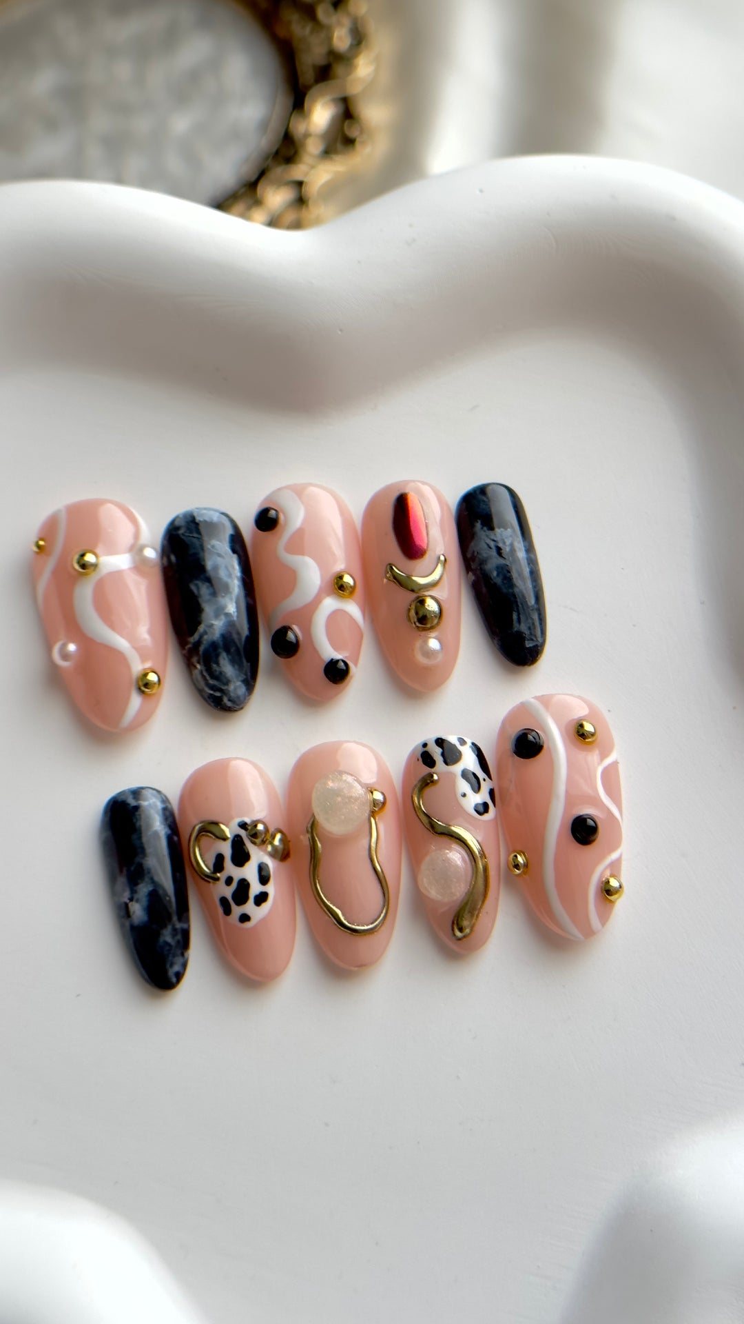 Western Gal Mix Match Nail Set |  Little Nails Custom Press on Nails