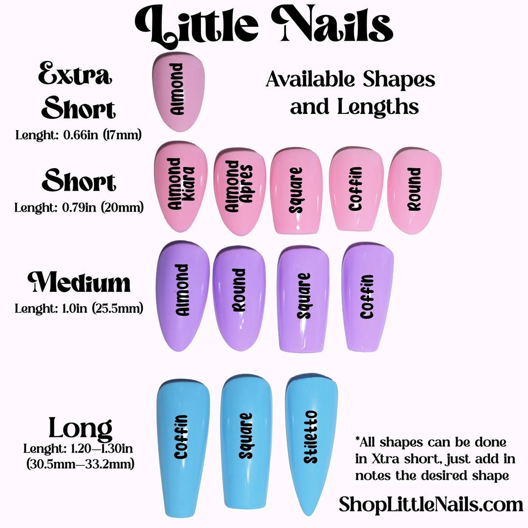 Tropical night out | Little Nails Custom Press on Nails